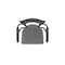 Holland Bar Stool Co Jackie with Arms 30 in. Swivel Bar Stool with Black Wrinkle Finish and Graph Coal Seat 415 - alternate 3